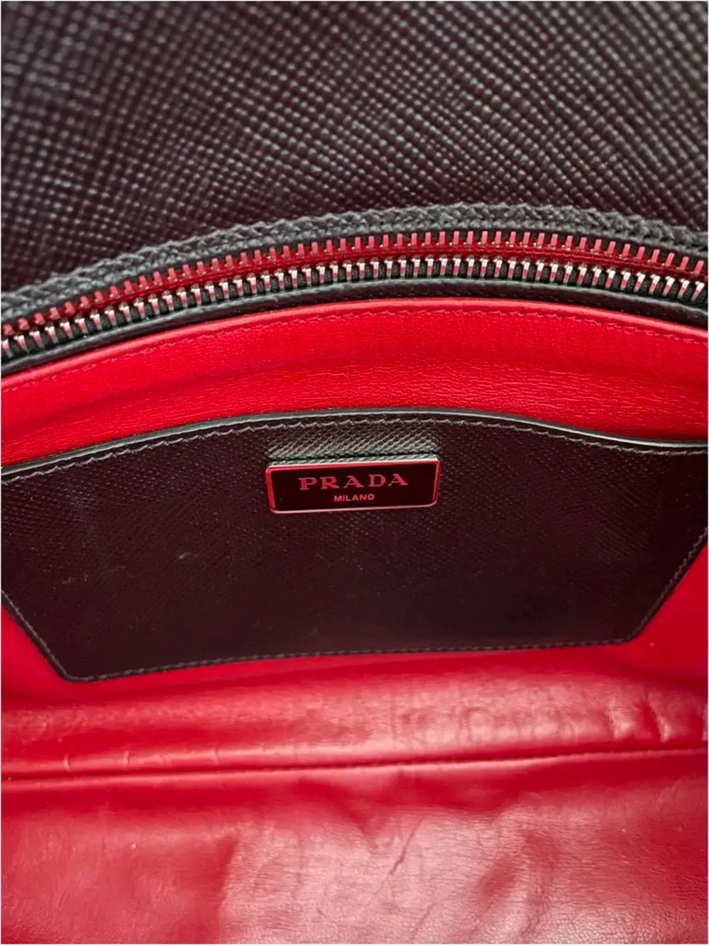 Prada Black Saffiano Leather Structured Tote